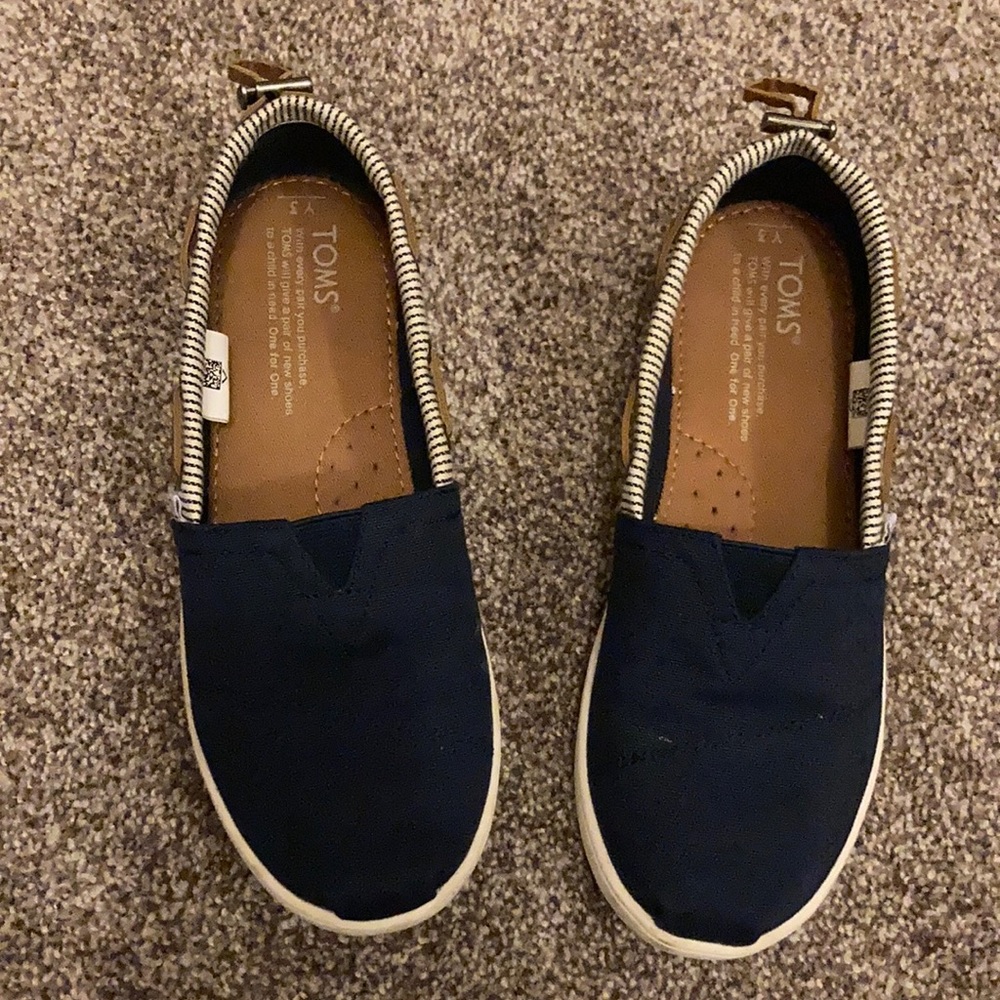 TOMS Bimini Navy Canvas/ Stripes
